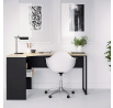 Psací stůl FELIX 118, Černý mat/Dub