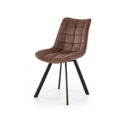 K332 židle nohy - černé, sedák - moka (1p=2ks)