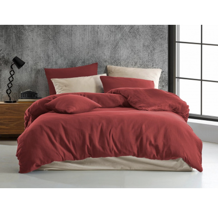 Mušelínový povlak na polštář 40x40 cm vínový