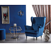 Křeslo LORD VELVET, modrý Bluvel 86/wenge