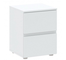 Noční stolek BASIC PLUS 2S, Bílá