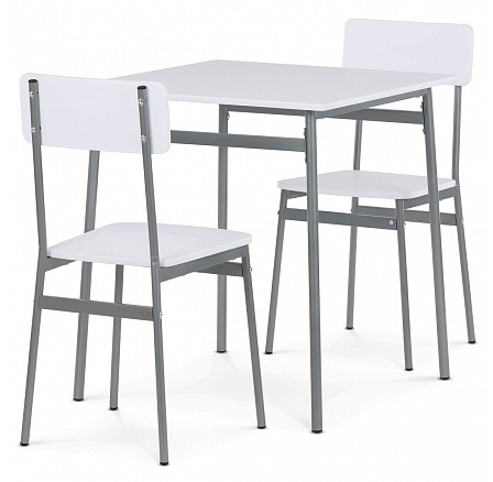 Jídelní set s 2 židlemi, 70x70x76cm, mdf AUT-O2122 WT