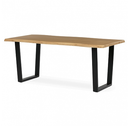 Jídelní stůl 180x90cm, mdf, divoký dub, HT-F4218 OAK