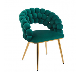 Židle velvet zelená K20-FXJG G