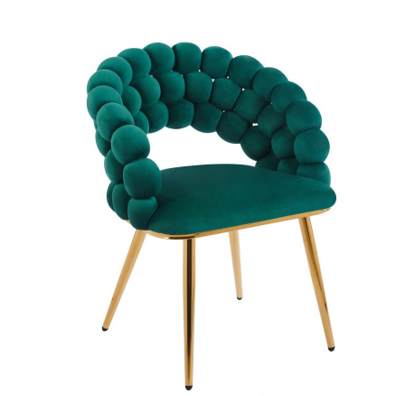 Židle velvet zelená K20-FXJG G