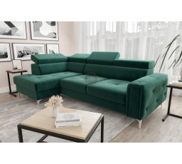 Rohová sedací souprava s funkcí spaní ORION 165x255 - volitelný odstín - levá