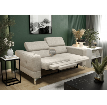 Sofa TOSCANIA II , relax 185 cm - šedá