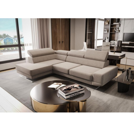 Rohová sedací souprava MILANO I - béžová, levá
