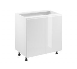 Kuchyňská dolní skřínka - ASPEN D80, Bílá/Bílý lesk