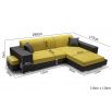Rohová sedací souprava Oskar P Aston 17/Santiago 96