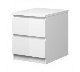 Noční stolek SIMPLICITY 230, Bílý lesk