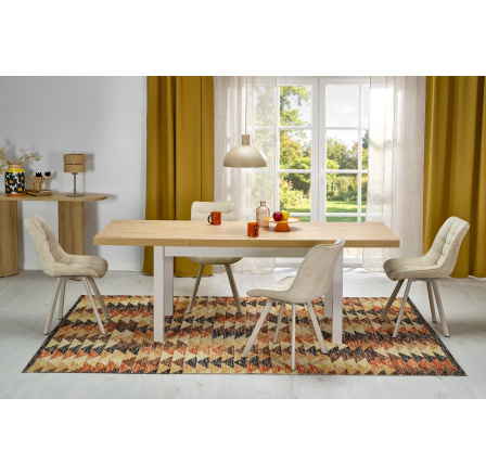 TIAGO rozkládací stůl 140-220/80 deska: dub hikora, nohy: kašmír (3p=1ks)