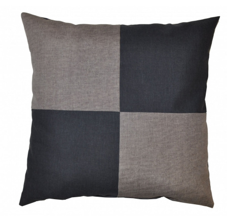 Veselý polštářek - šedá/tmavě šedá Veselý polštářek - šedá/tmavě šedá