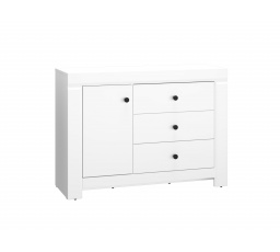 Komoda LAHTI 10, Bílá/Bílý mat