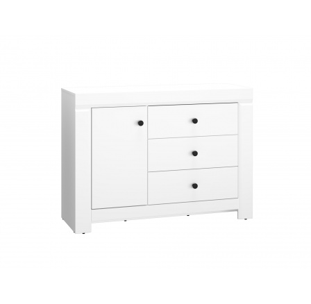 Komoda LAHTI 10, Bílá/Bílý mat