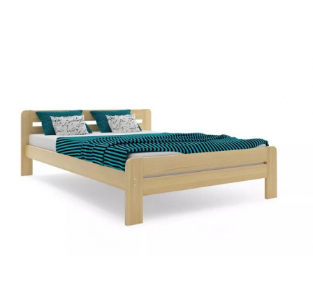 Postel DALLAS s matrací, 140x200 cm, Přírodní