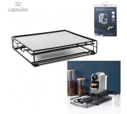 Zásuvka na kapsle Nespresso černá