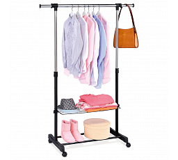 Stojan na šaty, kov, černá, ABD-1216 BK