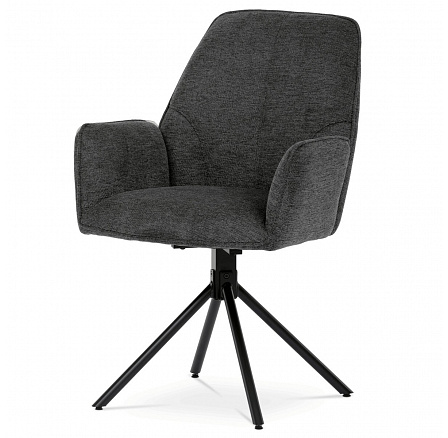 Jídelní židle, šedá, látka, HC-522 GREY2