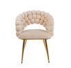 Židle velvet béžová K20-FXJG G