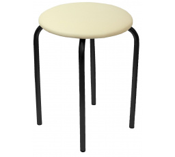 Stolička eco béžová - černý rám Chico 2