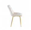 Židle velvet béžová / zlaté nohy J262-1