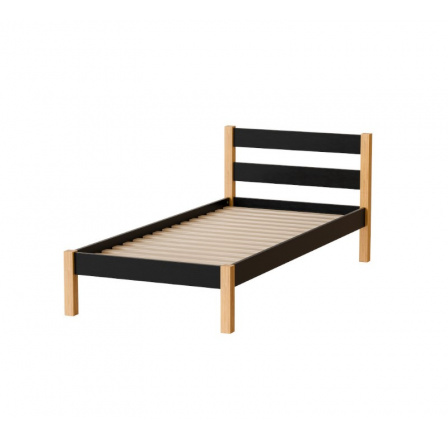 Postel "INKA" - Barva korpusu: černá/přírodní dub