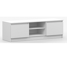 Televizní stolek SOLO - RTV 135, Bílý Mat