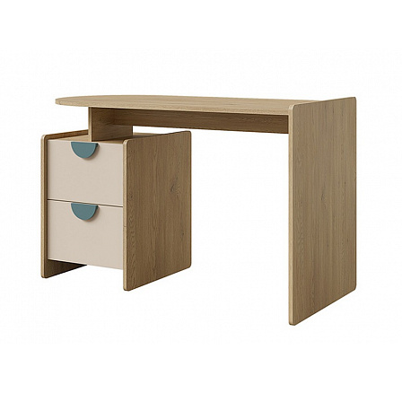 Psací stůl Leya R12 L/P dub cremona/macadamia/mořská modrá