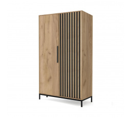 Skříň LAMINO S-1, Dub craft/Černá