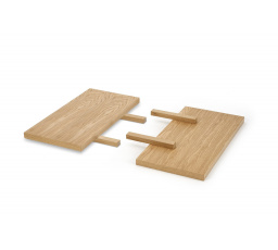 MASSIVE 2 prodlužky 45x90 cm komplet přírodní dub (1p=1kpl)