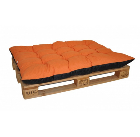 Paletový sedák / zahradní matrace oranžový melír