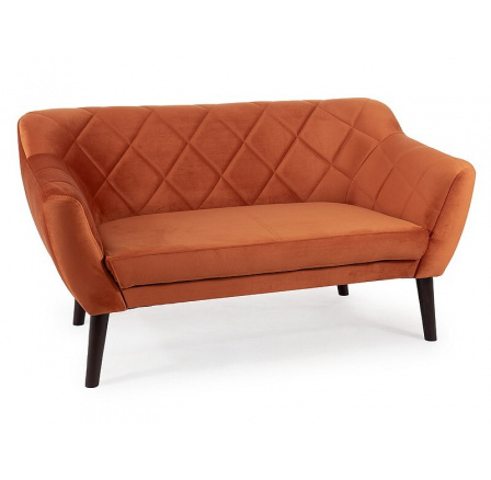 Pohovka KARO 2 VELVET, Skořicový Bluvel 4215/Wenge Pohovka KARO 2 VELVET, Skořicový Bluvel 4215/Wenge