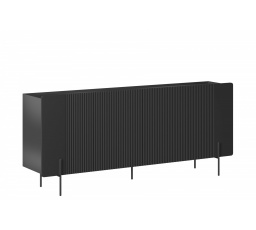 MALMI Komoda 200 4D - černá / černé nohy