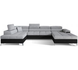 Rohová sedací souprava ve tvaru U EDUARDO, Berlin 01/soft 11 levá