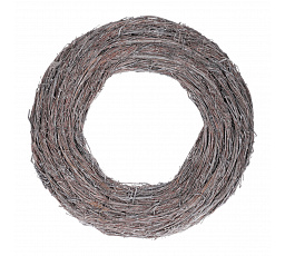 Věnec proutěný - pr. 50 cm, šedá barva