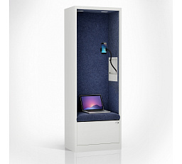 Sally 600mm korpus Bílý - sedák Modrý