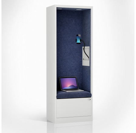 Sally 600mm korpus Bílý - sedák Modrý