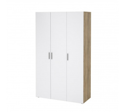 Šatní skříň Pedro 530, dub sonoma/bílý lesk