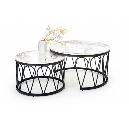 Konferenční stůl FORMOSA, bílý mramor