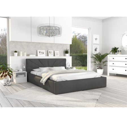 Čalouněná postel GEORGIA - TRINITY (GRAFIT) - 120 x 200