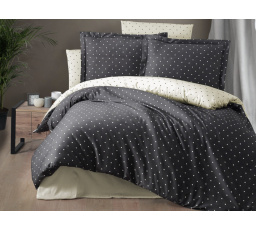 Saténový povlak na polštář Serena antracit 45x60