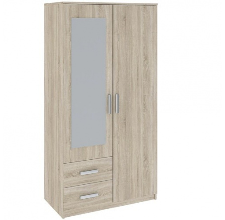 Šatní skříň TAMINA 2D2S, Dub Sonoma