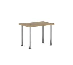 Stůl dub artisan + nohy I chrom 67x101 STB-FXJG