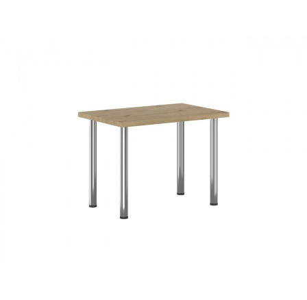 Stůl dub artisan + nohy I chrom 67x101 STB-FXJG