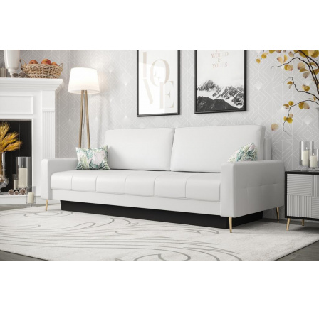 Sofa kožená PIANO DL - bílá kůže