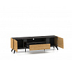 TV komoda TOSCANIA 06, dub Baltic Dune / černý jasan Portland