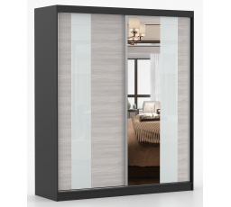 Šatní skříň MULTI 32 - 183 cm, Černá/Kathult