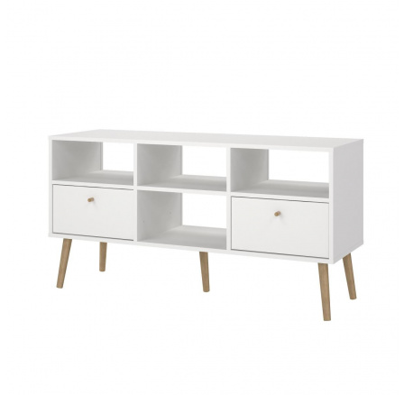 TV komoda BOAZ 122, Bílá TV komoda BOAZ 122, Bílá