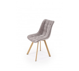 K332_WD židle nohy - přírodní, sedák - popelavý (1p=2ks)